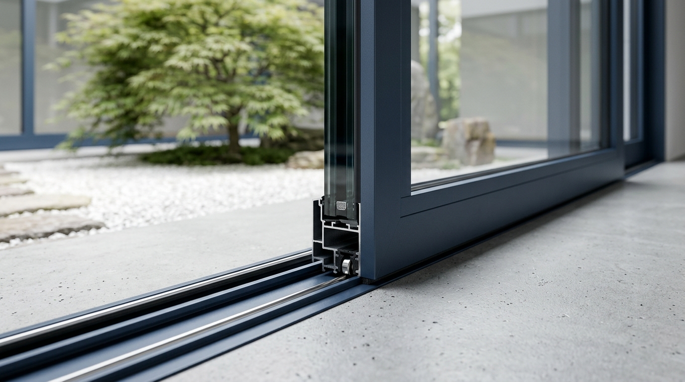Concealed Sub-Floor Concrete Track Integration